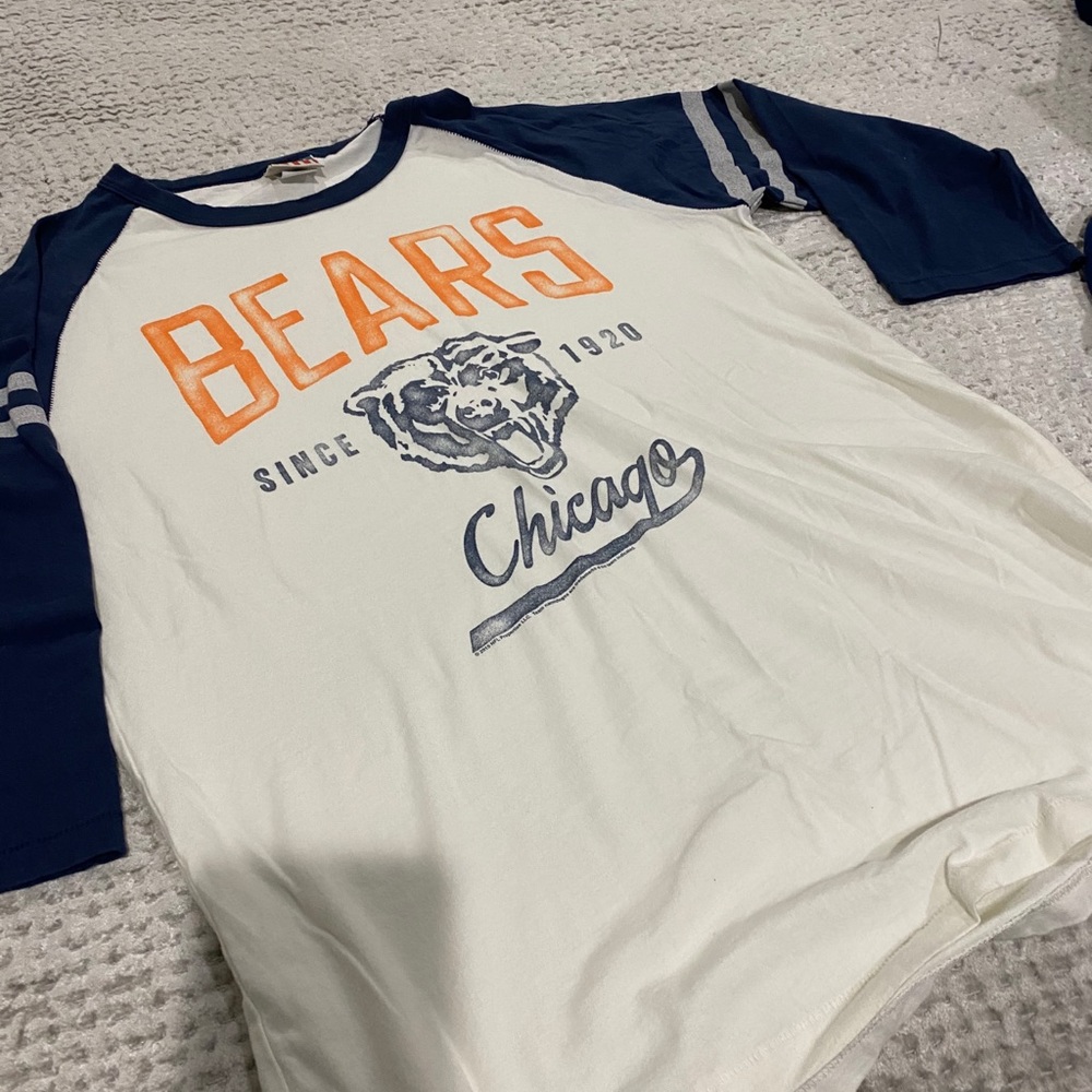 Junk food Chicago Bears 3/4 sleeve shirt. Vintage
